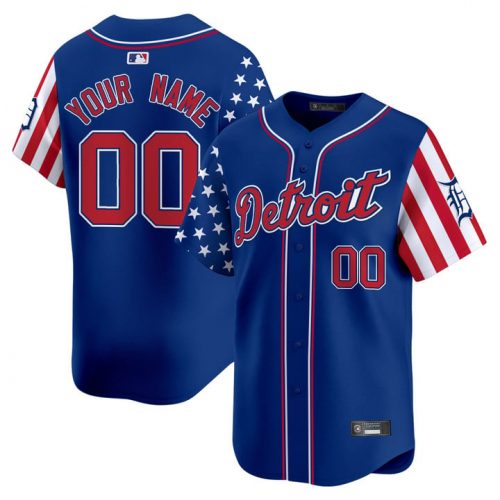 Detroit Tigers 2025 Memorial Day Blue Baseball Jerset