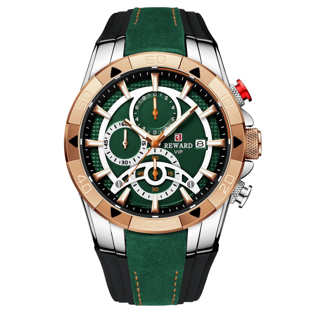 Men’s Watch Calendar Watch Tape Quartz Watch Six-pin Watch Business Men’s Watch