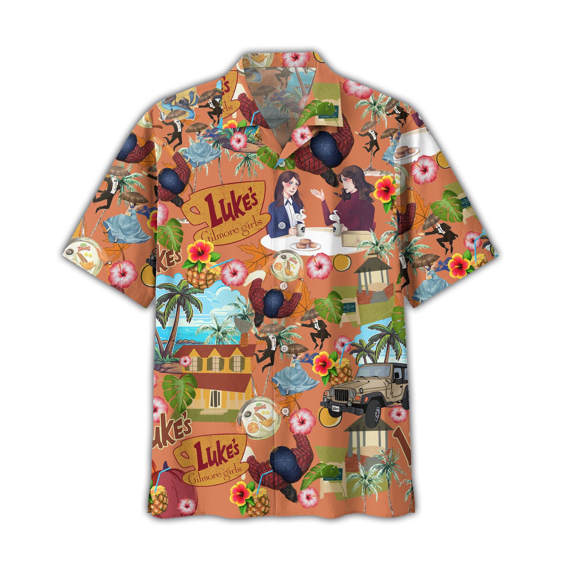 Gilmore Girls TV Series Special Hawaiian Shirt Gilmore Girls TV Series Special Hawaiian Shirt