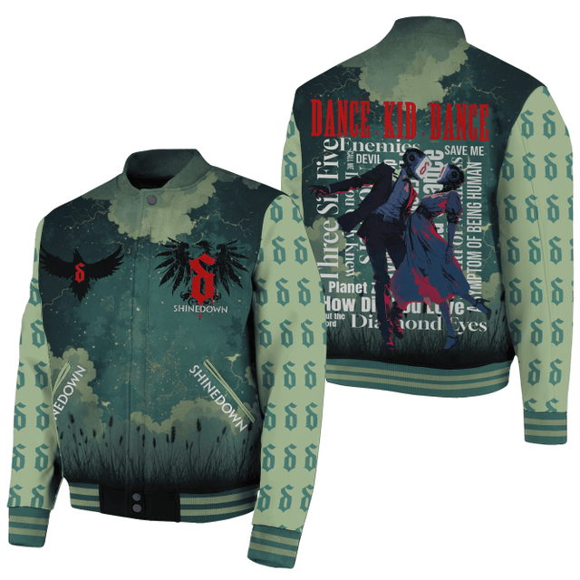 Shinedown Band Dance Kid Dance 2025 Baseball Jacket Shinedown Band Dance Kid Dance 2025 Baseball Jacket