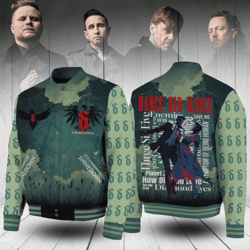 Shinedown Band Dance Kid Dance 2025 Baseball Jacket
