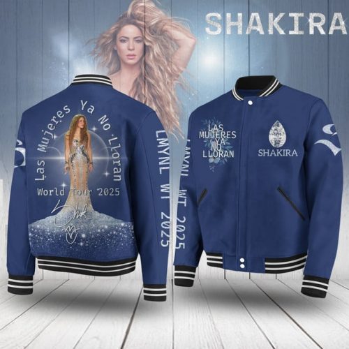 Shakira Las Mujeres Ya No Lloran World Tour 2025 Baseball Jacket