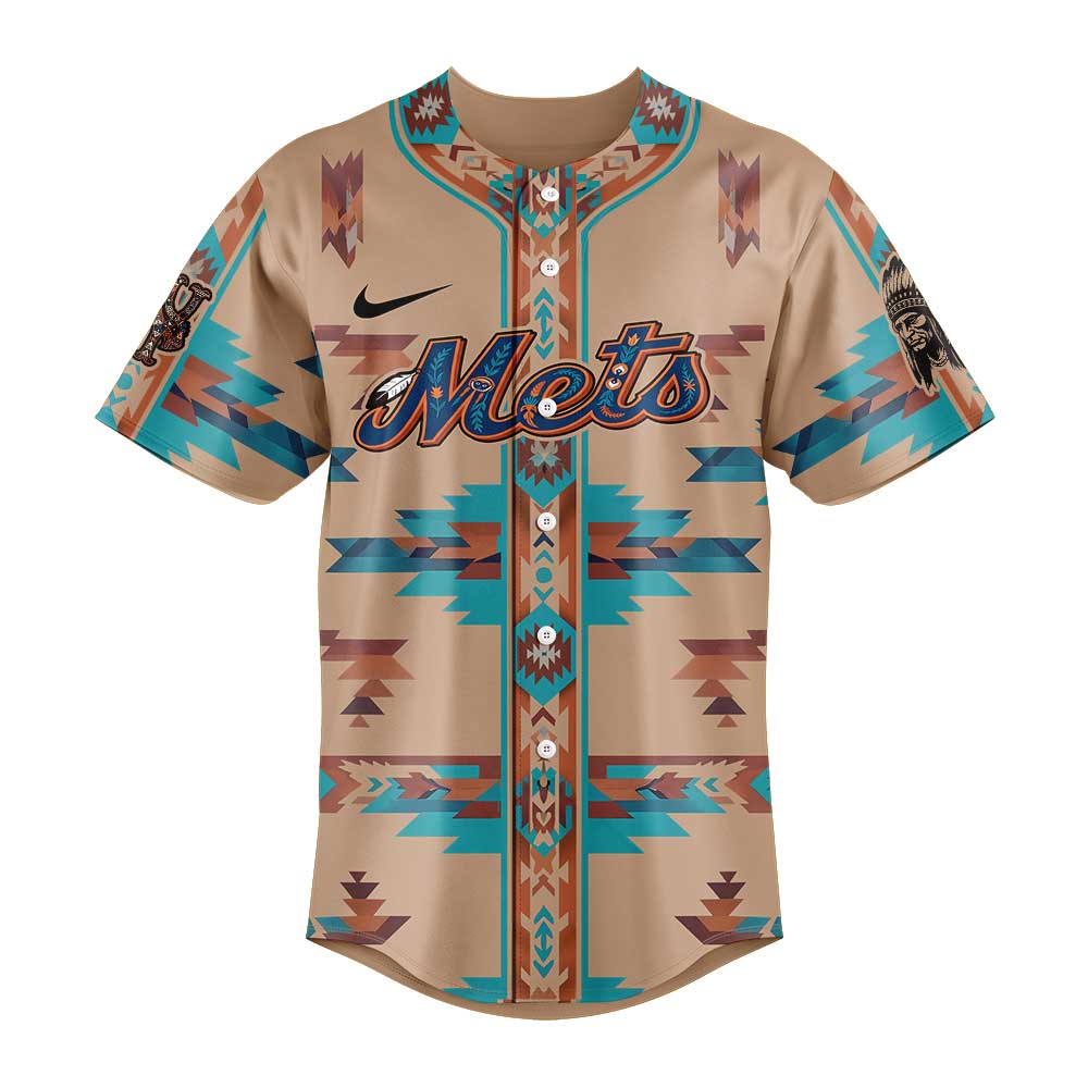 New York Mets Native American Heritage Special Baseball Jersey New York Mets Native American Heritage Special Baseball Jersey