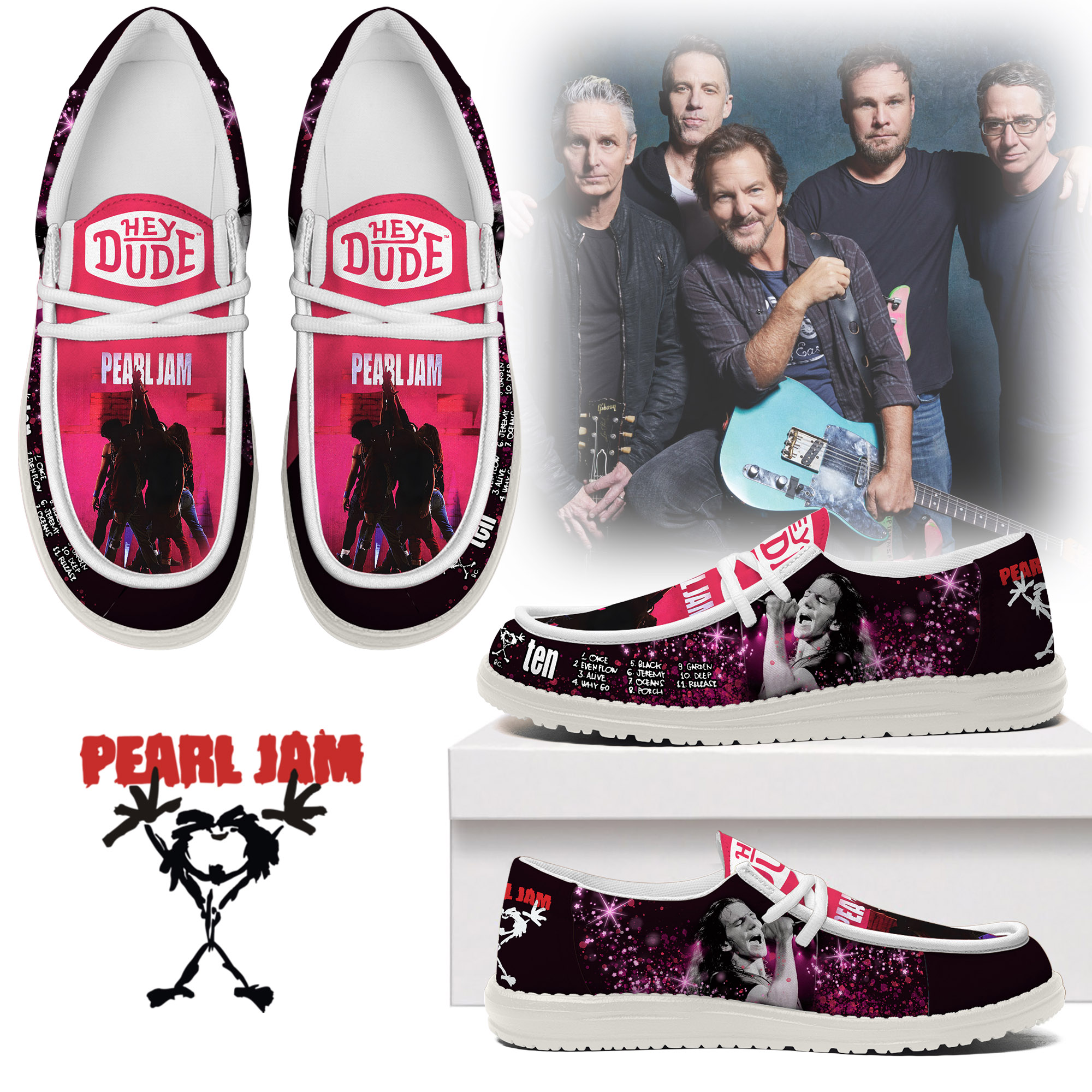 Pearl Jam Tour 2025 Special Loafer Shoes Pearl Jam Tour 2025 Special Loafer Shoes
