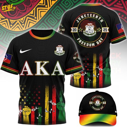 Alpha Kappa Alpha Happy Juneteenth 2025 Freedom Day Shirt