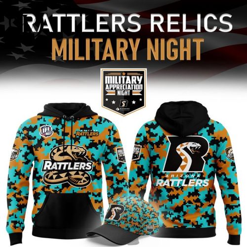 Arizona Rattlers “Rattlers Relics” 2025 Military Night Special Edition Hoodie
