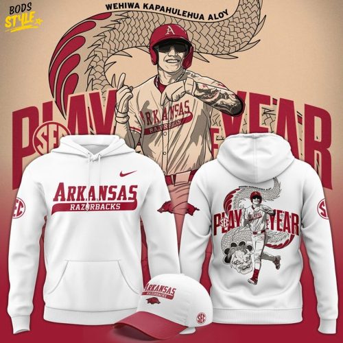 Arkansas Razorback Baseball Wehiwa Aloy Player Of The Year 2025 Hoodie Set