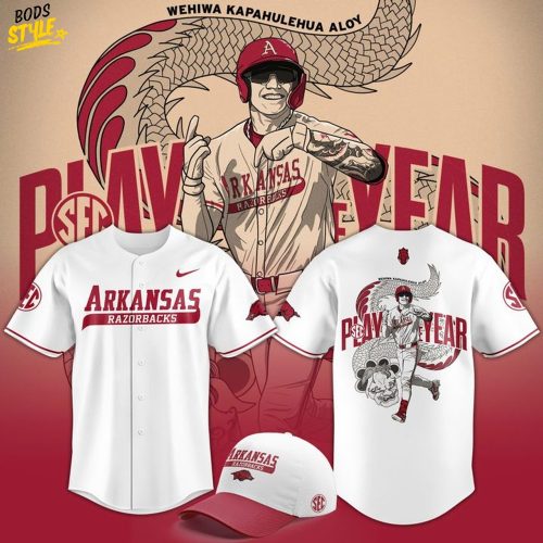Arkansas Razorback Baseball Wehiwa Aloy Player Of The Year 2025 Jersey