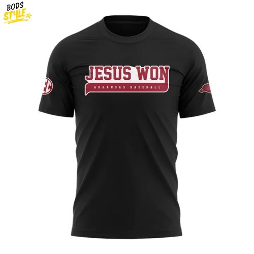 Arkansas Razorbacks JESUS WON Special Tee
