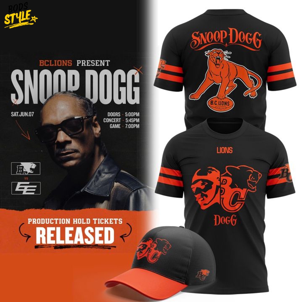 BC Lions x Snoop Dogg Concert 2025 Special Tee BC Lions x Snoop Dogg Concert 2025 Special Tee