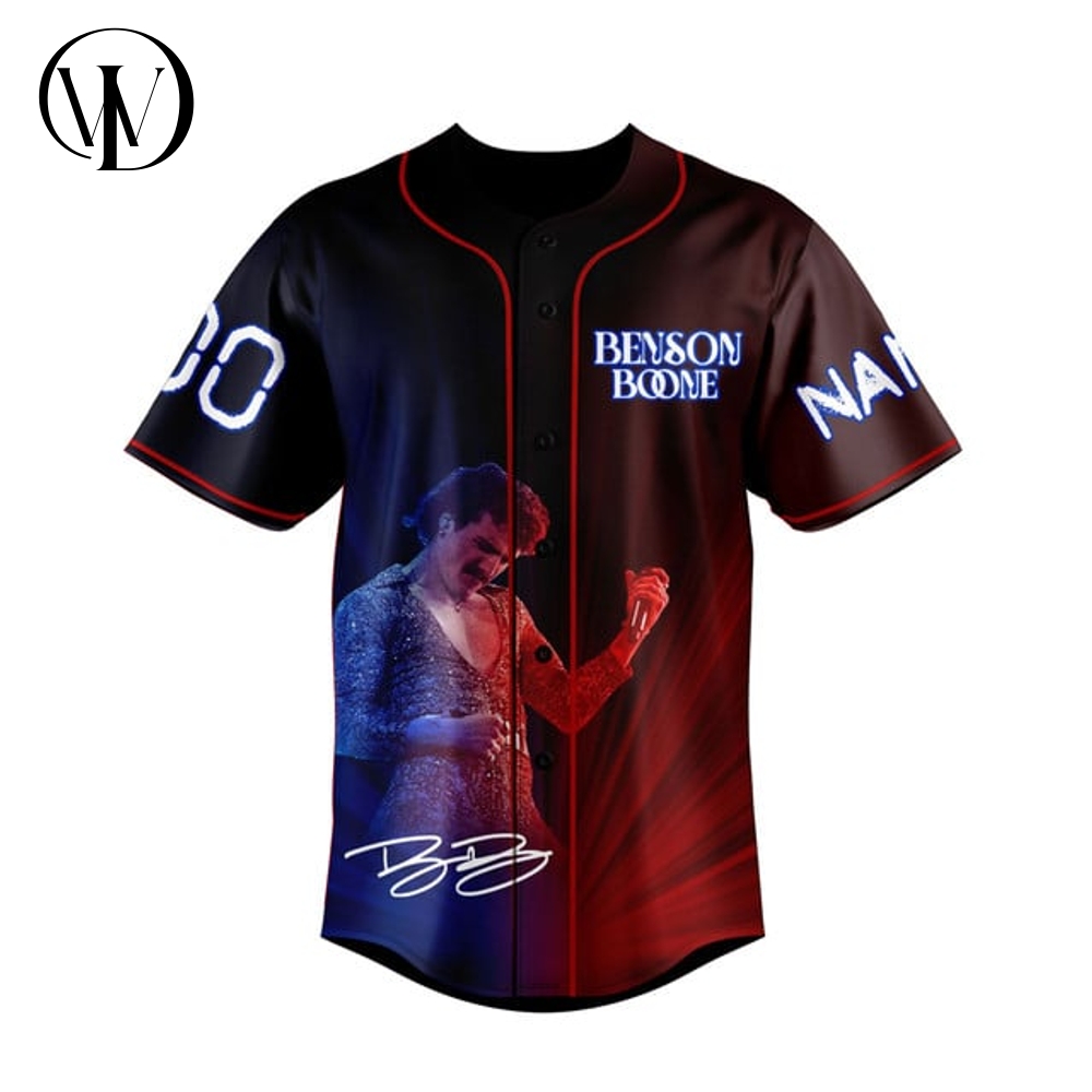 Benson Boone American Heart Tour Baseball Jersey Benson Boone American Heart Tour Baseball Jersey