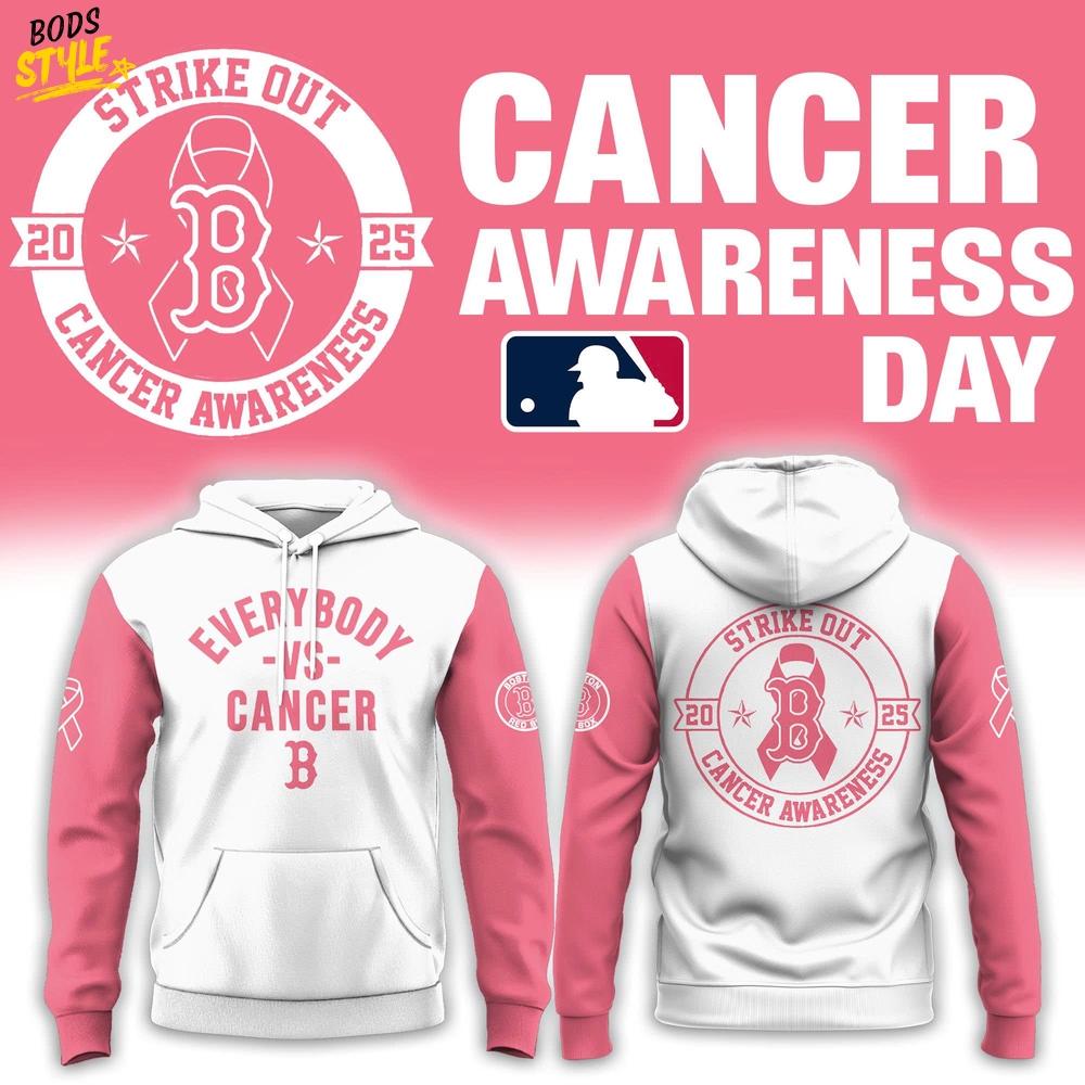 Boston Red Sox Everybody vs Cancer Hoodie Jogger Cap Boston Red Sox Everybody vs Cancer Hoodie Jogger Cap