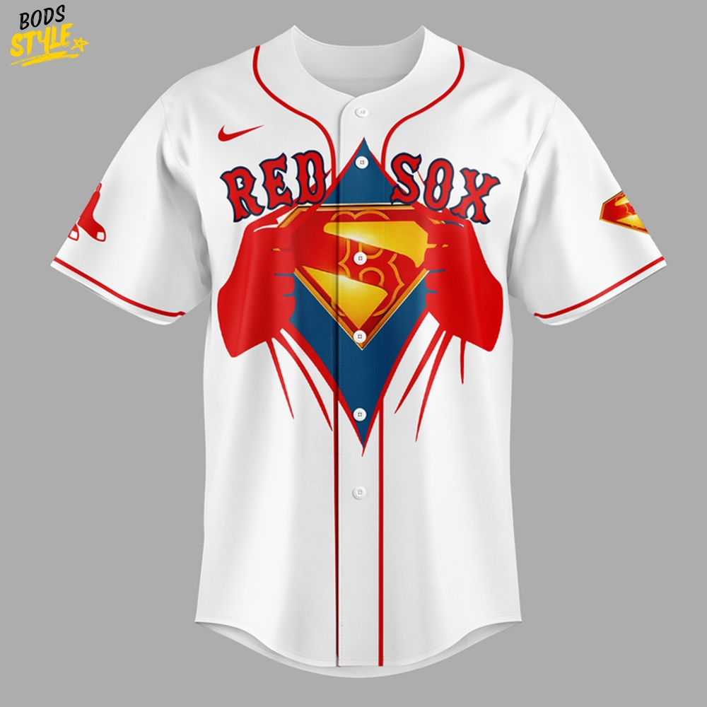 Boston Red Sox x Superman Night 2025 Personalized Baseball Jersey Boston Red Sox x Superman Night 2025 Personalized Baseball Jersey