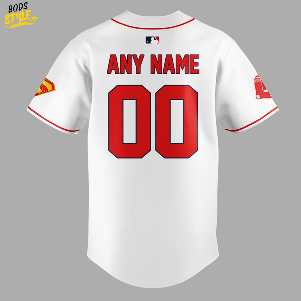 Boston Red Sox x Superman Night 2025 Personalized Baseball Jersey Boston Red Sox x Superman Night 2025 Personalized Baseball Jersey