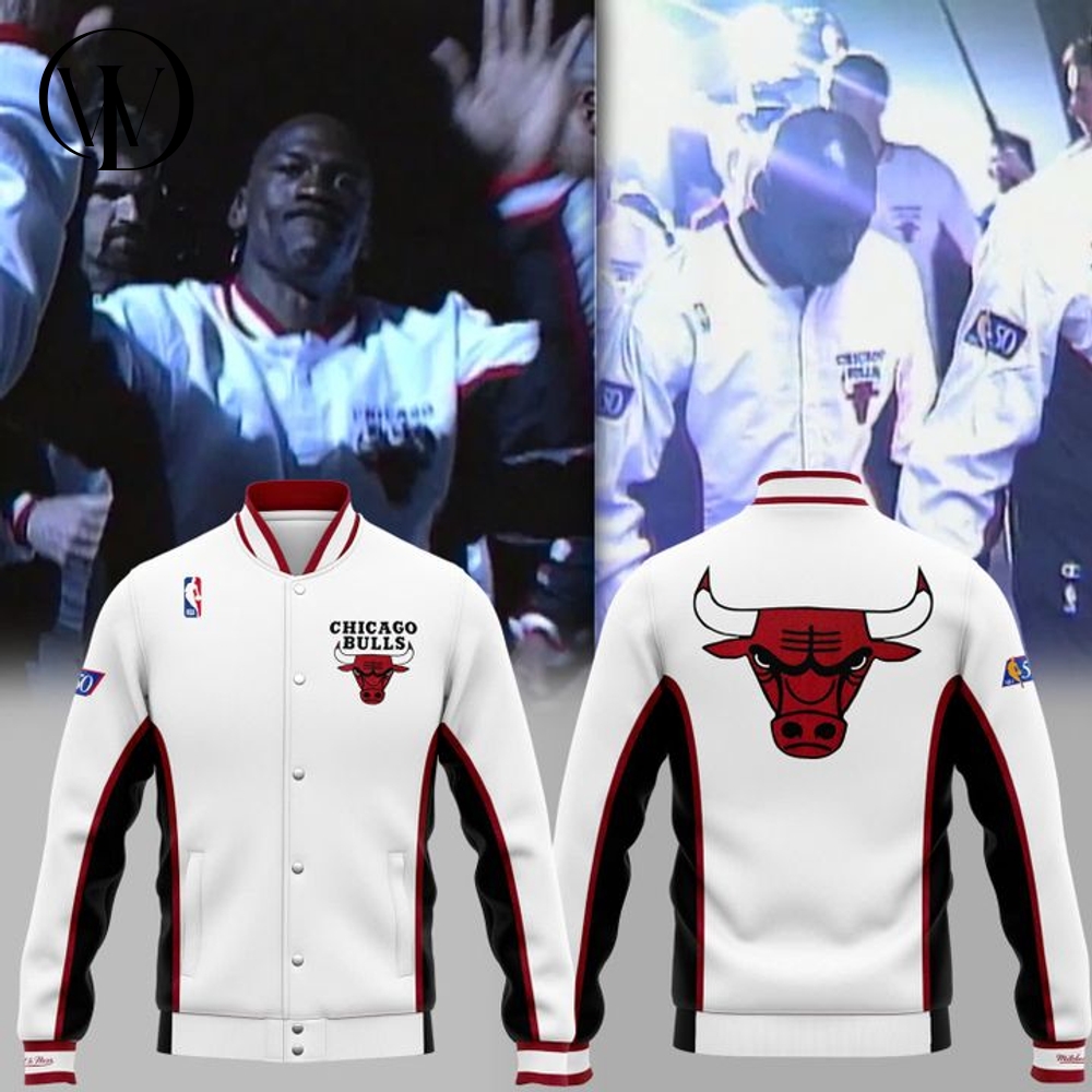Chicago Bulls x Michael Jordan Special New Baseball Jacket Chicago Bulls x Michael Jordan Special New Baseball Jacket