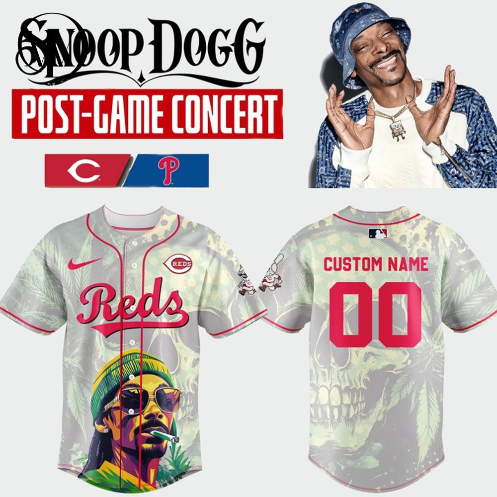 Cincinnati Reds x Snoop Dogg Custom Baseball Jersey Cincinnati Reds x Snoop Dogg Custom Baseball Jersey