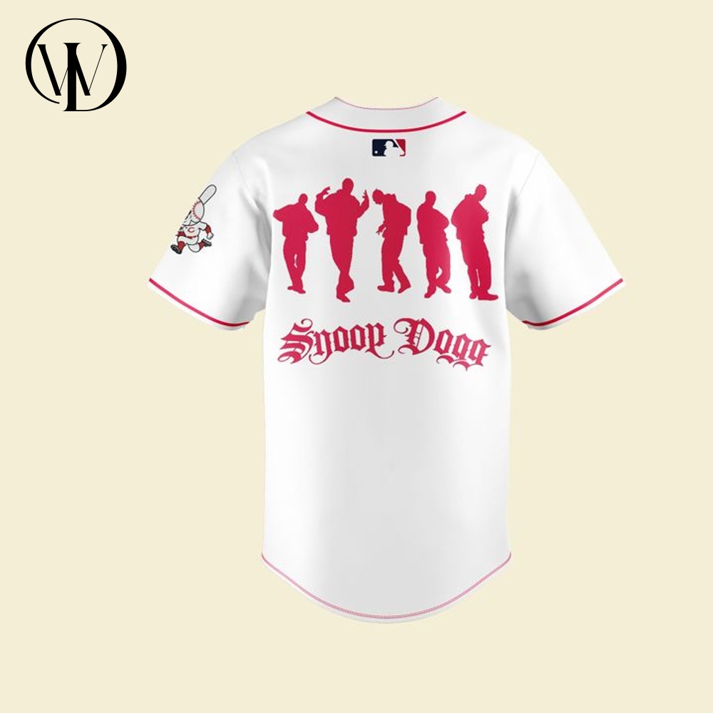 Cincinnati Reds x Snoop Dogg Post-Game Concert White Baseball Jersey Cincinnati Reds x Snoop Dogg Post-Game Concert White Baseball Jersey