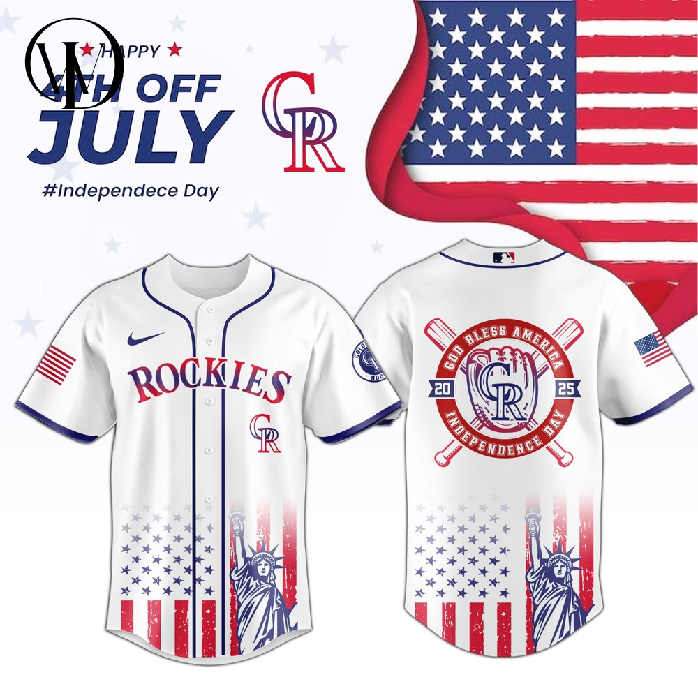 Colorado Rockies MLB Happy Independence Day 2025 Jersey Colorado Rockies MLB Happy Independence Day 2025 Jersey