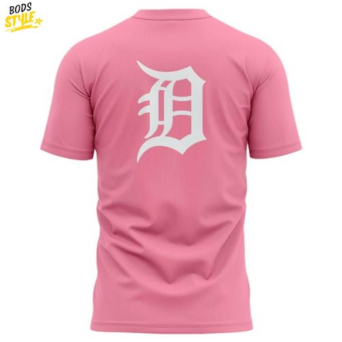 Detroit Tigers Strike Out Cancer Pink 2025 Shirt
