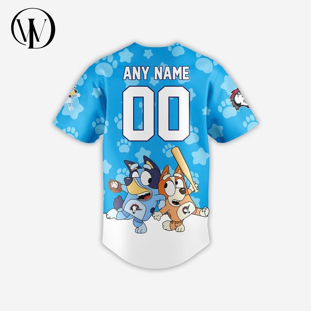 Fayetteville Woodpeckers x Bluey Day Special Baseball Jersey Fayetteville Woodpeckers x Bluey Day Special Baseball Jersey