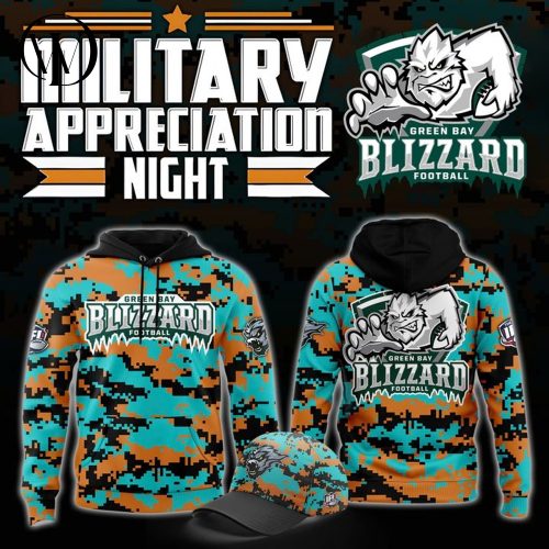 Green Bay Blizzard Military Nights Hoodie