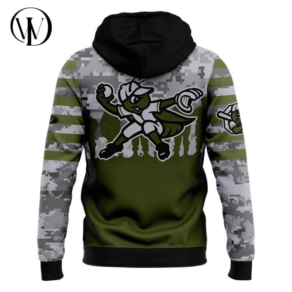 Greensboro Grasshoppers x Military Appreciation Night Camo Hoodie Greensboro Grasshoppers x Military Appreciation Night Camo Hoodie