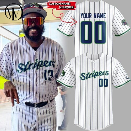 Gwinnett Stripers Special New Stripes Personalized Baseball Jersey