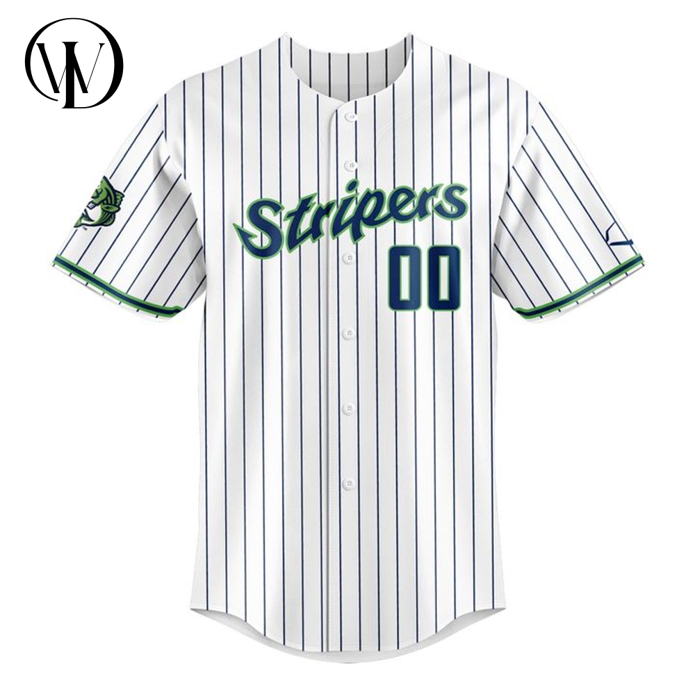 Gwinnett Stripers Special New Stripes Personalized Baseball Jersey Gwinnett Stripers Special New Stripes Personalized Baseball Jersey