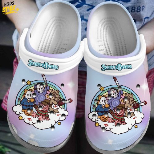 Halloween Pastel Scare Bears Crocs Clogs Shoes