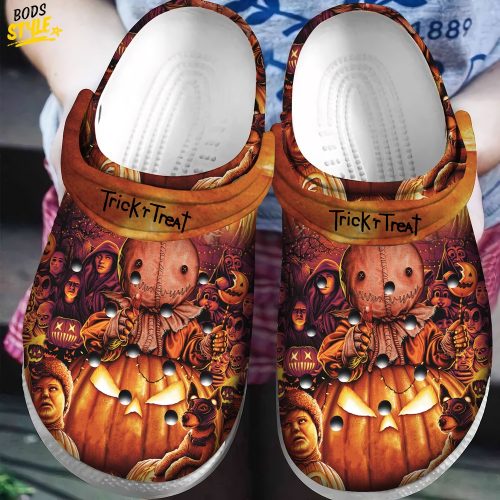 Halloween Pumpkin Trick And Treat Sams Crocs Clogs Shoes