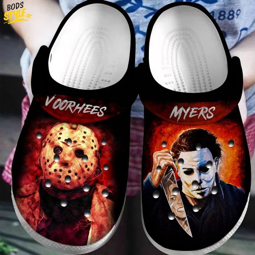 Halloween Voorhees Myerss Crocs Clogs Shoes