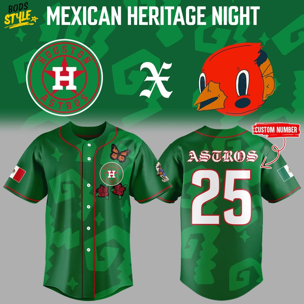 Houston Astros Mexican Heritage Night "Viva Xicago" Personalized Baseball Jersey Houston Astros Mexican Heritage Night "Viva Xicago" Personalized Baseball Jersey
