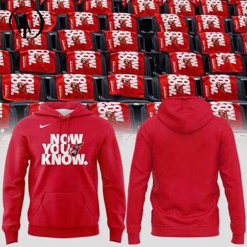 Indiana Fever “Now You Know. ” Special Red Hoodie