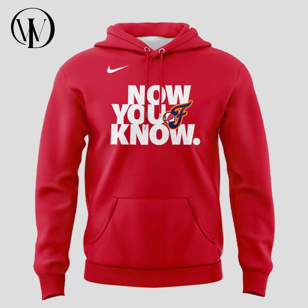 Indiana Fever "Now You Know. " Special Red Hoodie Indiana Fever "Now You Know. " Special Red Hoodie
