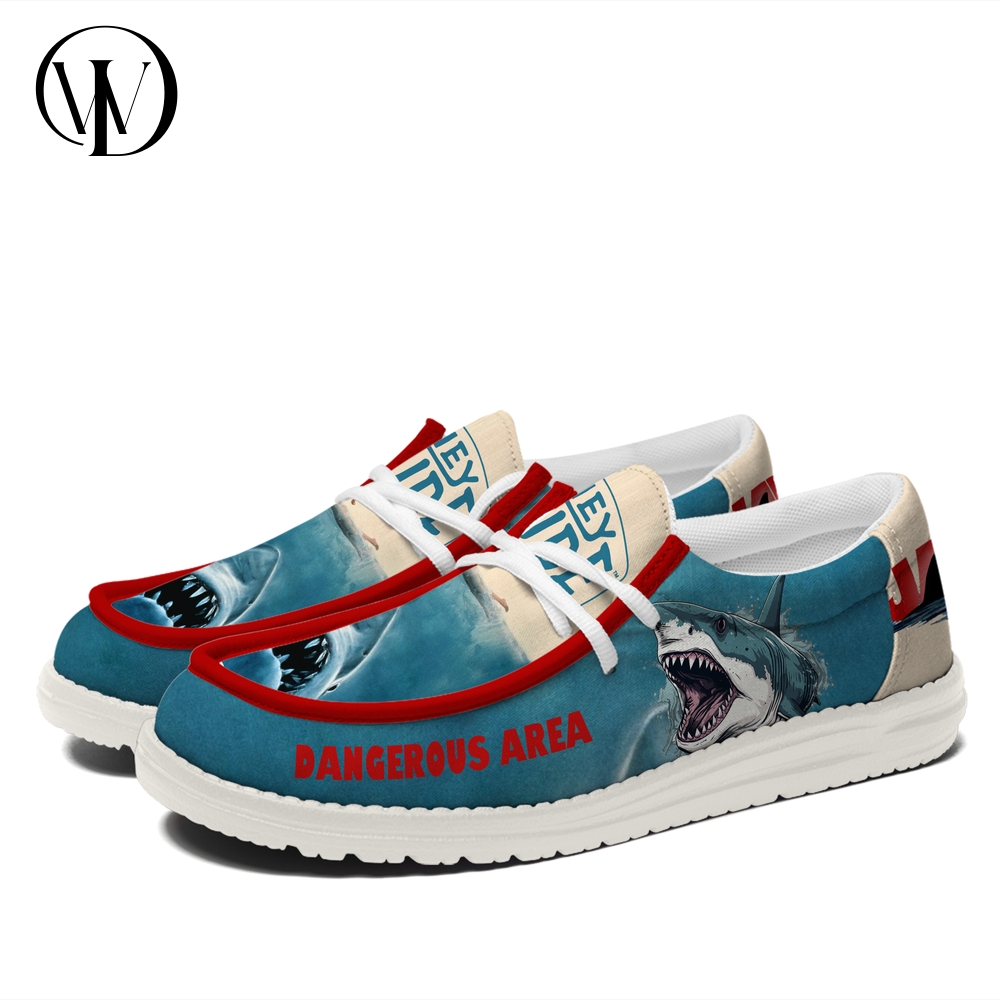 Jaws Movie "Dangerous Area" Loafer Shoes Jaws Movie "Dangerous Area" Loafer Shoes