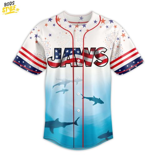Jaws On The Four of July 2025 Baseball Jersey