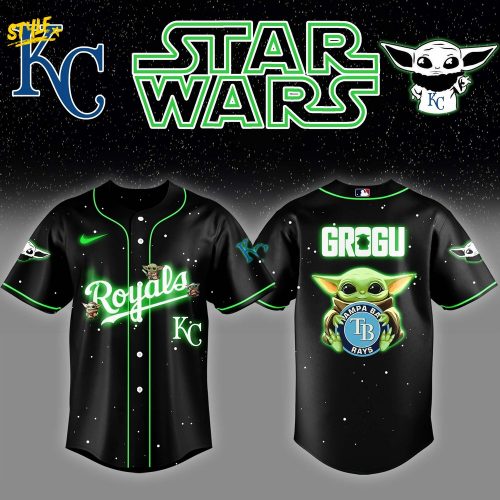 Kansas City Royals x Stars Wars Grogu Night Baseball Jersey Editions Limited