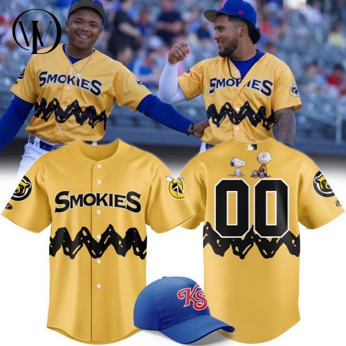 Knoxville Smokies x Peanuts Night 2025 Personalized Baseball Jersey