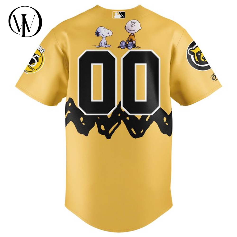 Knoxville Smokies x Peanuts Night 2025 Personalized Baseball Jersey Knoxville Smokies x Peanuts Night 2025 Personalized Baseball Jersey