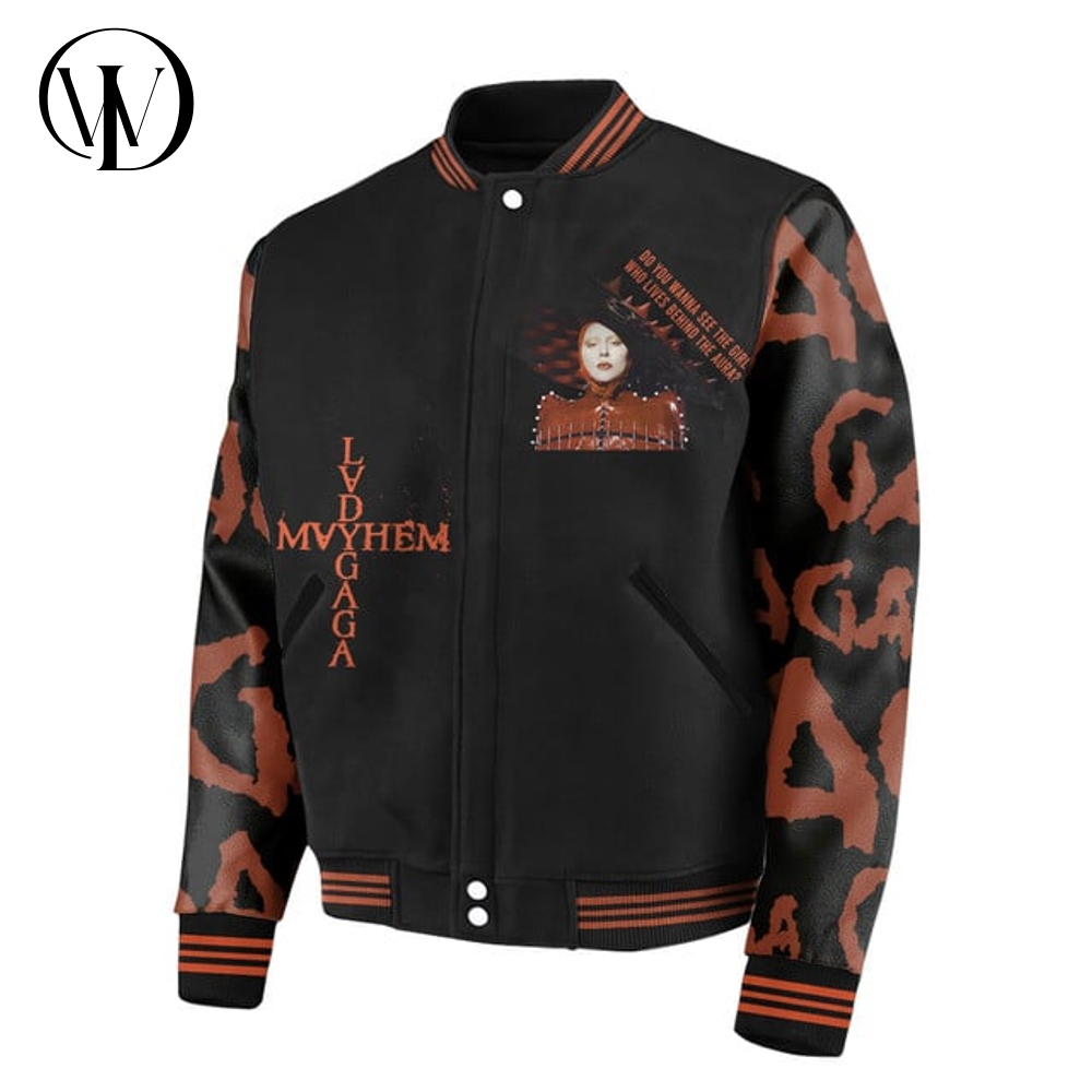 Lady Gaga The Mayhem Ball Tour 2025 Baseball Jacket Lady Gaga The Mayhem Ball Tour 2025 Baseball Jacket