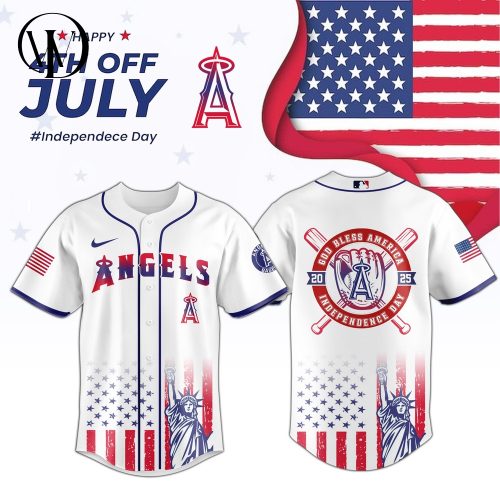 Los Angeles Angels MLB Happy Independence Day 2025 Jersey
