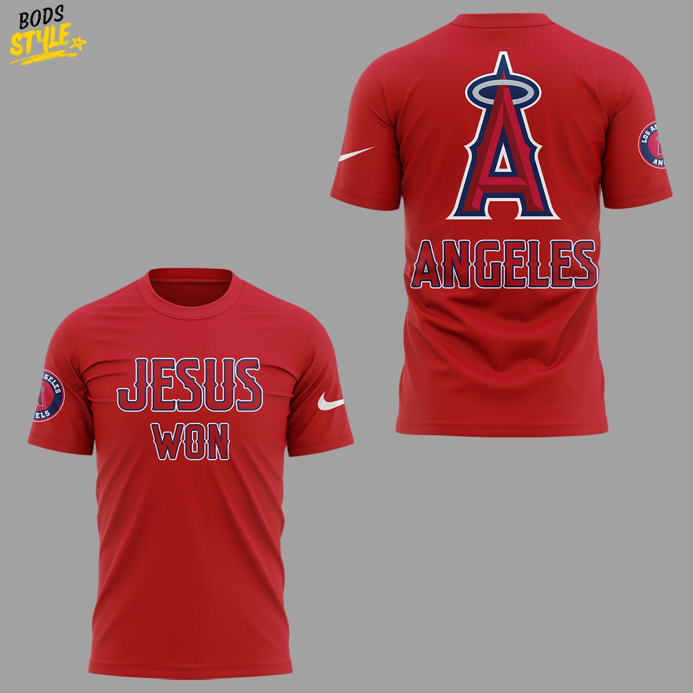 Los Angeles Angels MLB x Jesus Won 2025 Shirt Los Angeles Angels MLB x Jesus Won 2025 Shirt
