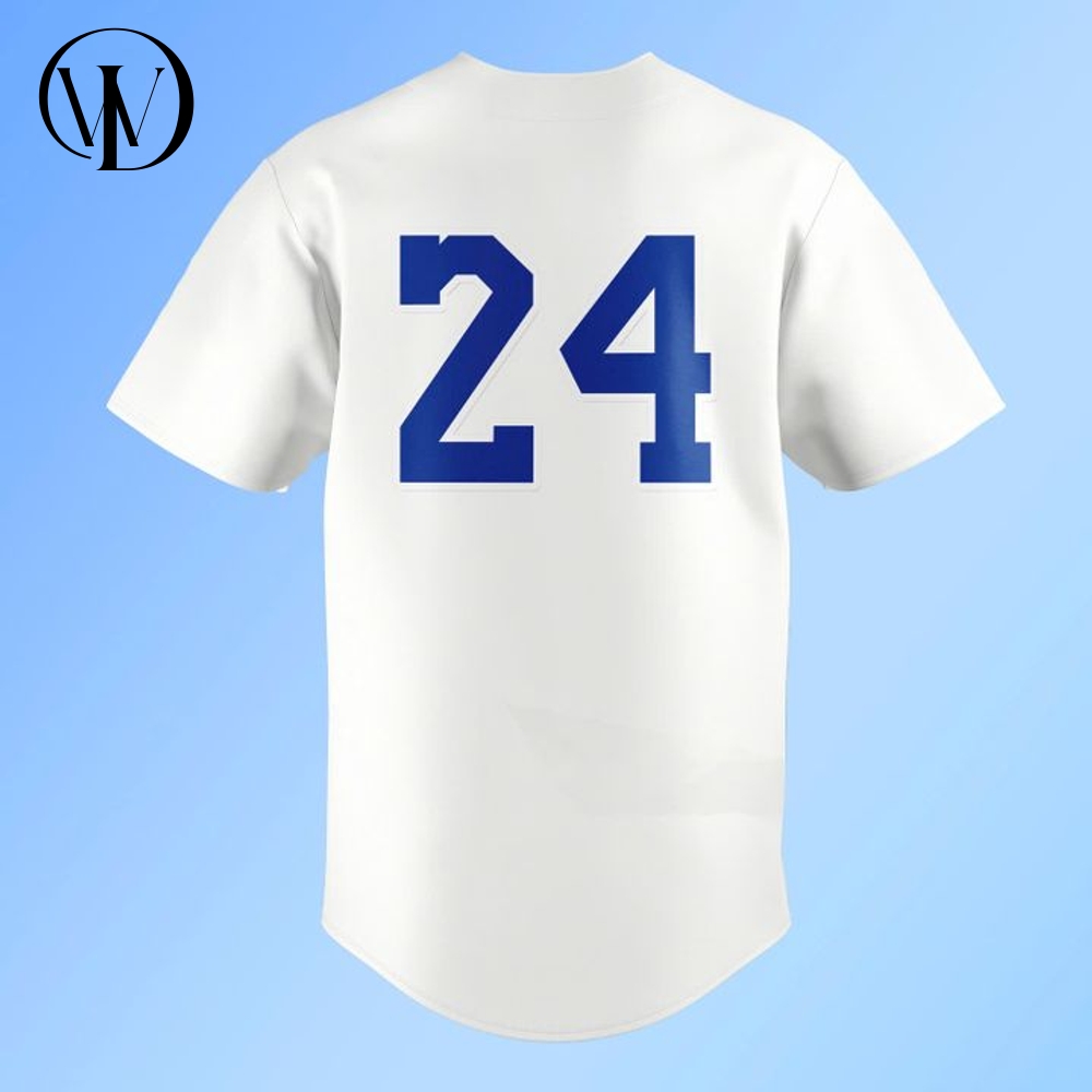 Los Angeles Dodgers Honors Kobe Special White Baseball Jersey Los Angeles Dodgers Honors Kobe Special White Baseball Jersey