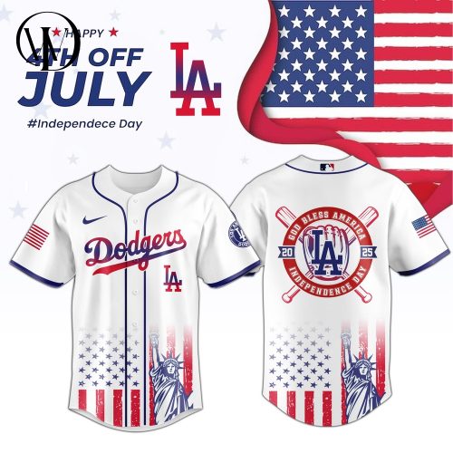 Los Angeles Dodgers MLB Happy Independence Day 2025 Jersey