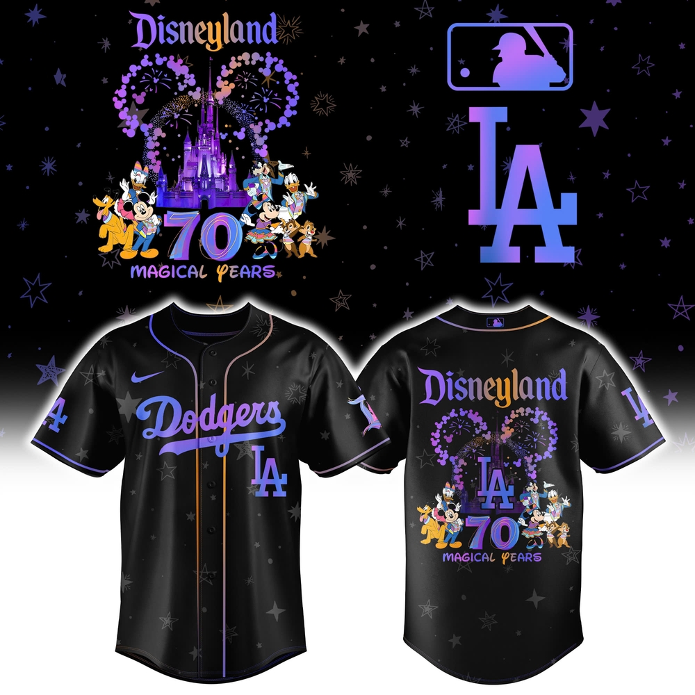 Los Angeles Dodgers x Disneyland 70th Baseball Jersey Los Angeles Dodgers x Disneyland 70th Baseball Jersey