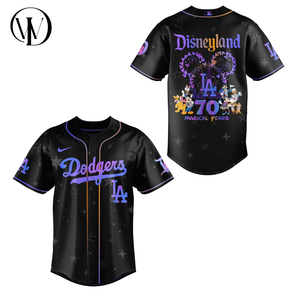 Los Angeles Dodgers x Disneyland 70th Baseball Jersey Los Angeles Dodgers x Disneyland 70th Baseball Jersey