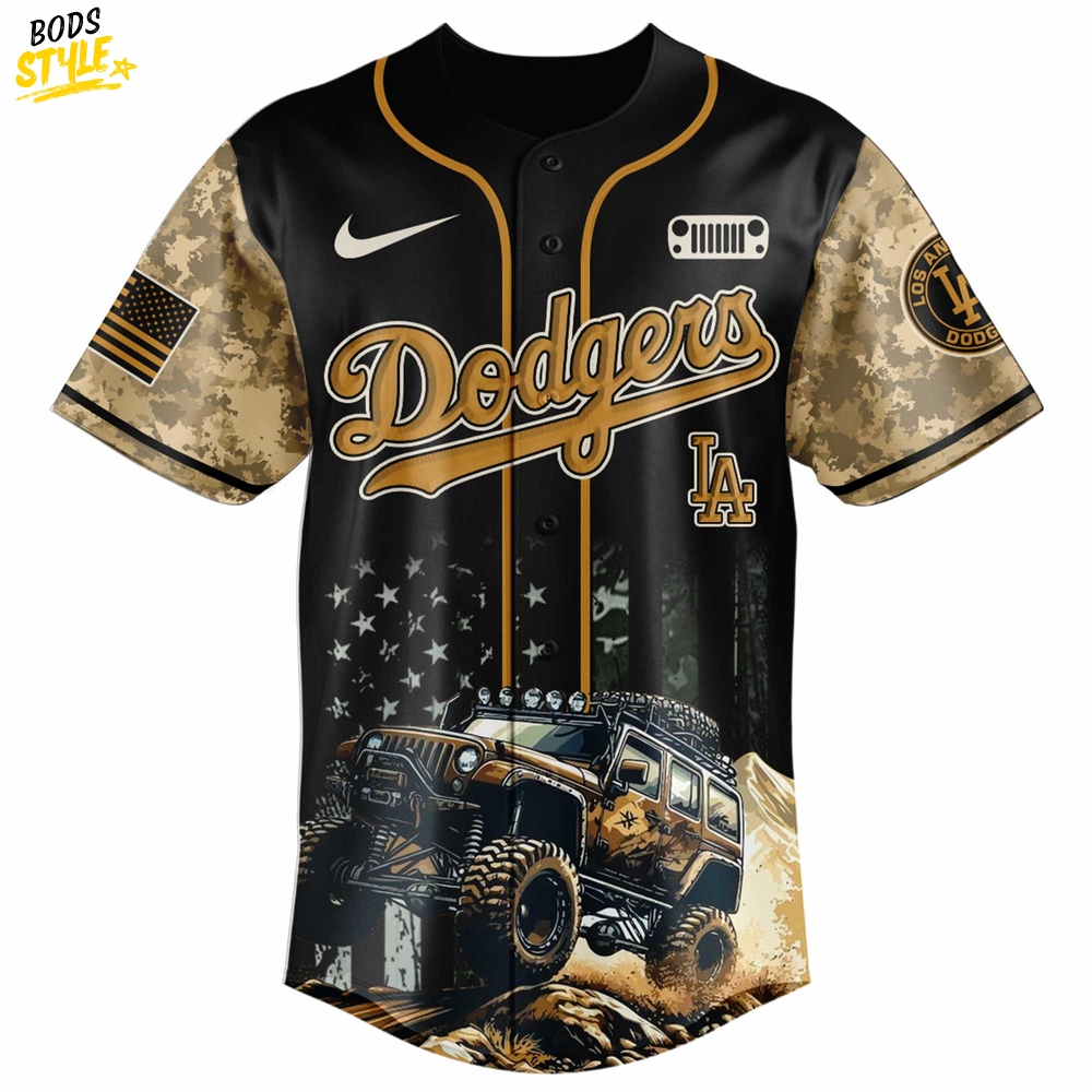 Los Angeles Dodgers x Jeep Life Limited Edition Baseball Jersey Los Angeles Dodgers x Jeep Life Limited Edition Baseball Jersey