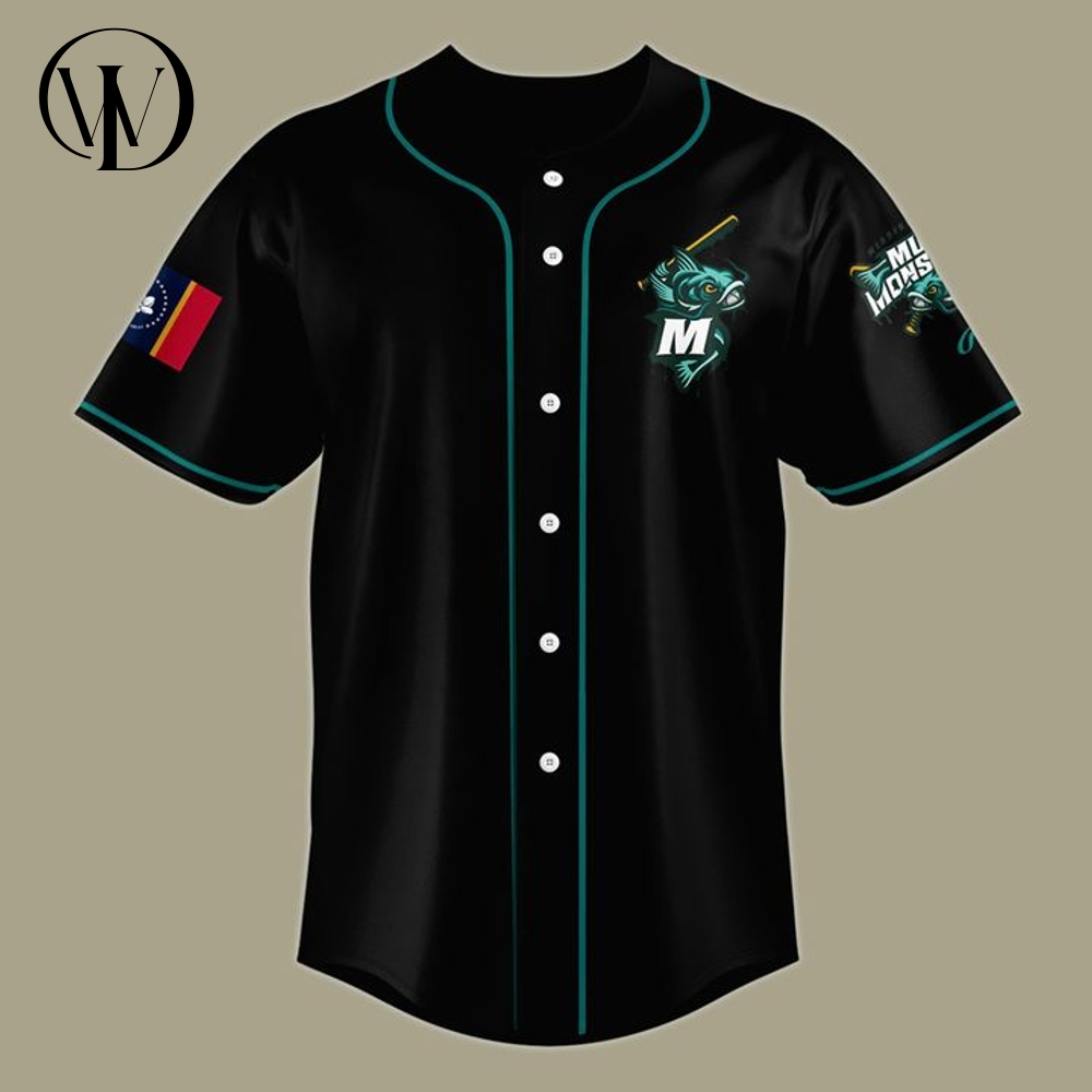 Mississippi Mud Monsters Special New 2025 Black Baseball Jersey Mississippi Mud Monsters Special New 2025 Black Baseball Jersey