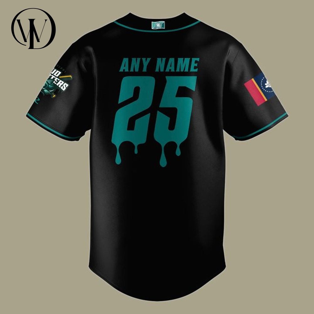 Mississippi Mud Monsters Special New 2025 Black Baseball Jersey Mississippi Mud Monsters Special New 2025 Black Baseball Jersey