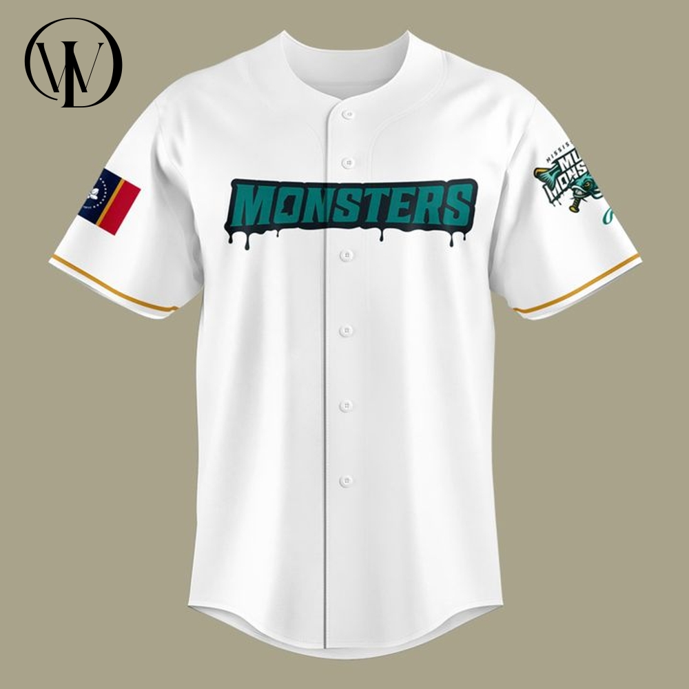 Mississippi Mud Monsters Special New 2025 White Baseball Jersey Mississippi Mud Monsters Special New 2025 White Baseball Jersey